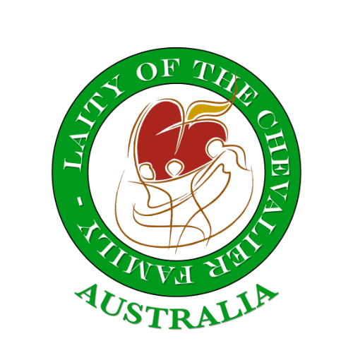 Laity of the Chevalier Family Australia Logo with white circle background